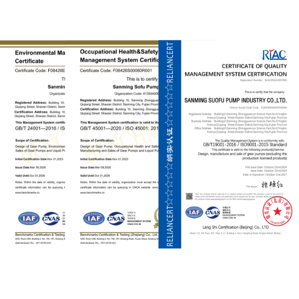 ISO 9001 / ISO 14001 / ISO 45001